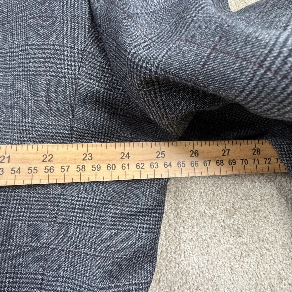 Jos A Bank 1905 Mens Charcoal Glen Plaid Wool Blend Suit 54 Regular 49‎ Waist